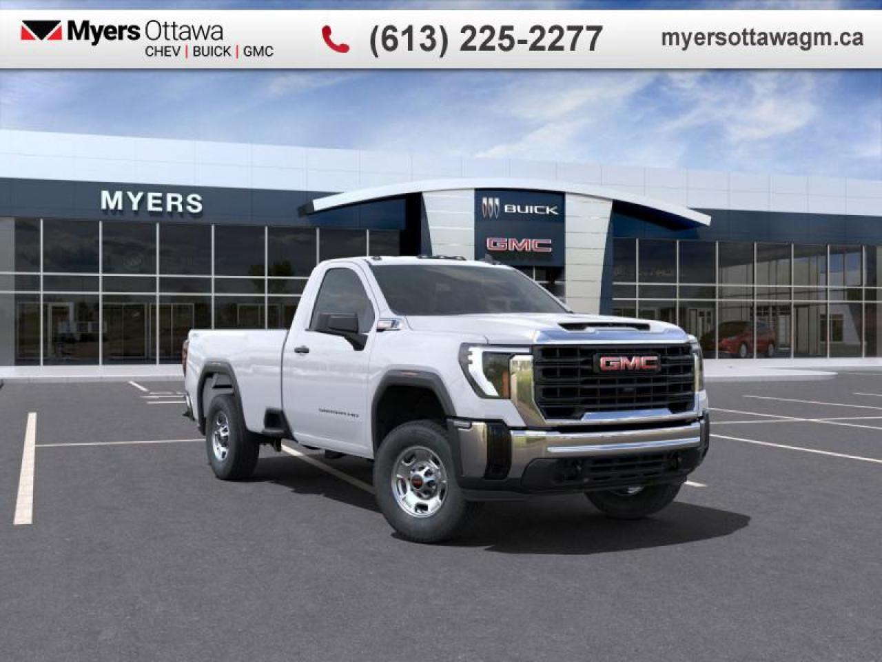 New 2025 GMC Sierra 2500 HD Pro  2500 PRO REG CAB 6.6 DURAMAX!!! 4X4, LONG BOX for sale in Ottawa, ON