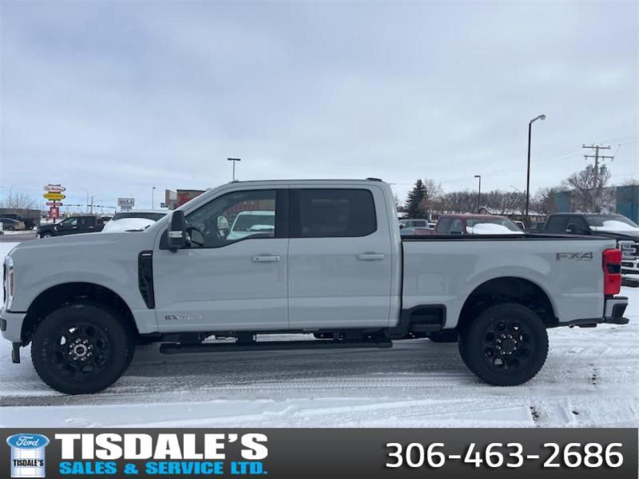 <b>FX4 Off-Road Package, 20 inch Aluminum Wheels, Black Appearance Package, Spray-in Bedliner!</b><br> <br> <br> <br>Check out the large selection of new Fords at Tisdales today!<br> <br>  Brutish power and payload capacity are key traits of this Ford F-350, while aluminum construction brings it into the 21st century. <br> <br>The most capable truck for work or play, this heavy-duty Ford F-350 never stops moving forward and gives you the power you need, the features you want, and the style you crave! With high-strength, military-grade aluminum construction, this F-350 Super Duty cuts the weight without sacrificing toughness. The interior design is first class, with simple to read text, easy to push buttons and plenty of outward visibility. This truck is strong, extremely comfortable and ready for anything.<br> <br> This avalanche sought after diesel Crew Cab 4X4 pickup   has an automatic transmission and is powered by a  475HP 6.7L 8 Cylinder Engine. This vehicle has been upgraded with the following features: Fx4 Off-road Package, 20 Inch Aluminum Wheels, Black Appearance Package, Spray-in Bedliner. <br><br> View the original window sticker for this vehicle with this url <b><a href=http://www.windowsticker.forddirect.com/windowsticker.pdf?vin=1FT8W3BTXSEC39717 target=_blank>http://www.windowsticker.forddirect.com/windowsticker.pdf?vin=1FT8W3BTXSEC39717</a></b>.<br> <br>To apply right now for financing use this link : <a href=http://www.tisdales.com/shopping-tools/apply-for-credit.html target=_blank>http://www.tisdales.com/shopping-tools/apply-for-credit.html</a><br><br> <br/> Total  cash rebate of $2500 is reflected in the price. Credit includes $2,500 Non-Stackable Cash.  Incentives expire 2025-03-31.  See dealer for details. <br> <br>Tisdales is not your standard dealership. Sales consultants are available to discuss what vehicle would best suit the customer and their lifestyle, and if a certain vehicle isnt readily available on the lot, one will be brought in. o~o