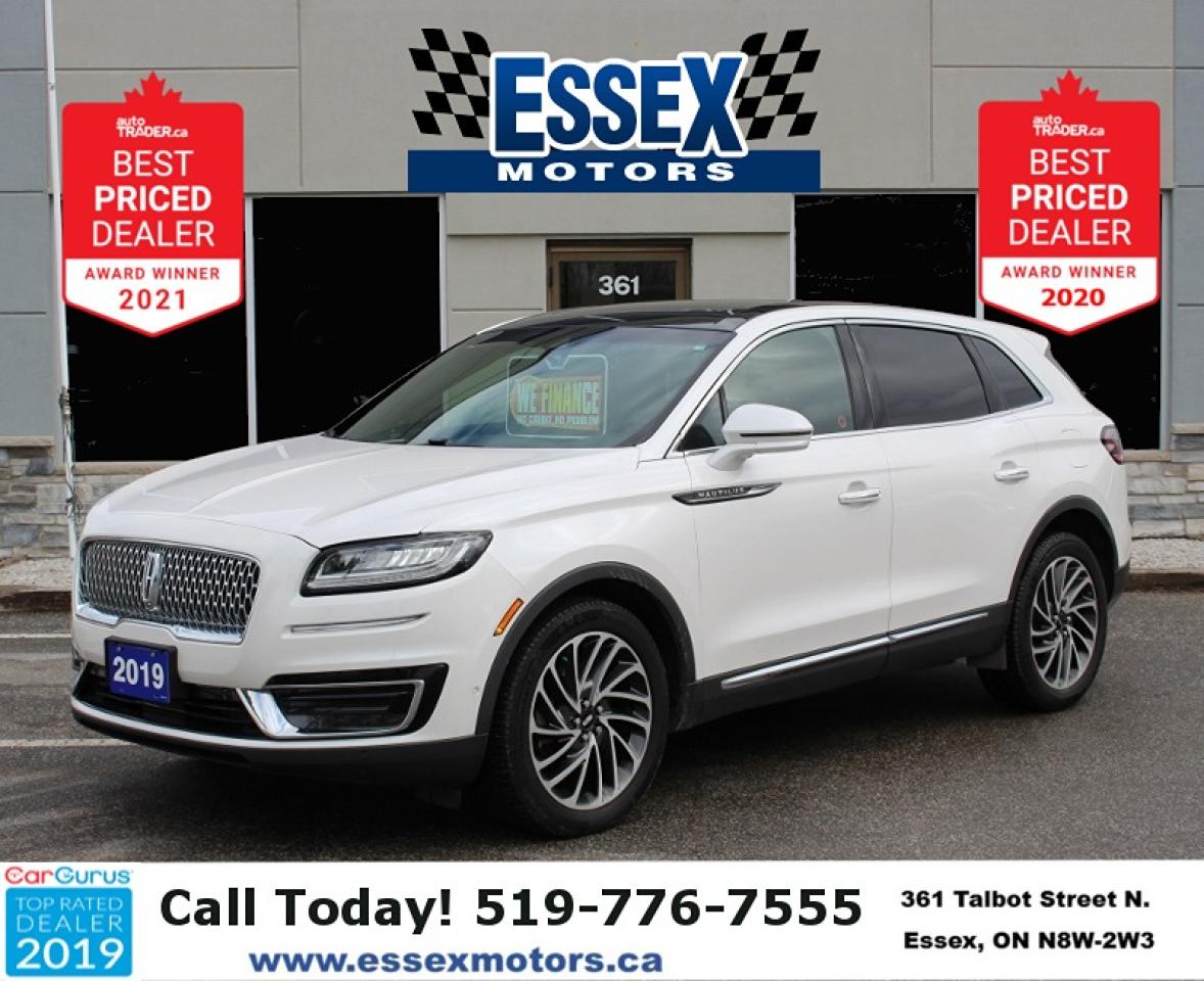 Used 2019 Lincoln Nautilus Reserve*AWD*Heated Leather*Moon Roof*BT*Low K's for sale in Essex, ON