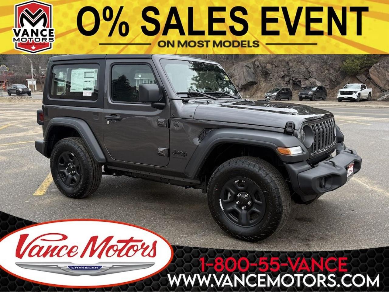 New 2025 Jeep Wrangler Sport 4X4 for sale in Bancroft, ON