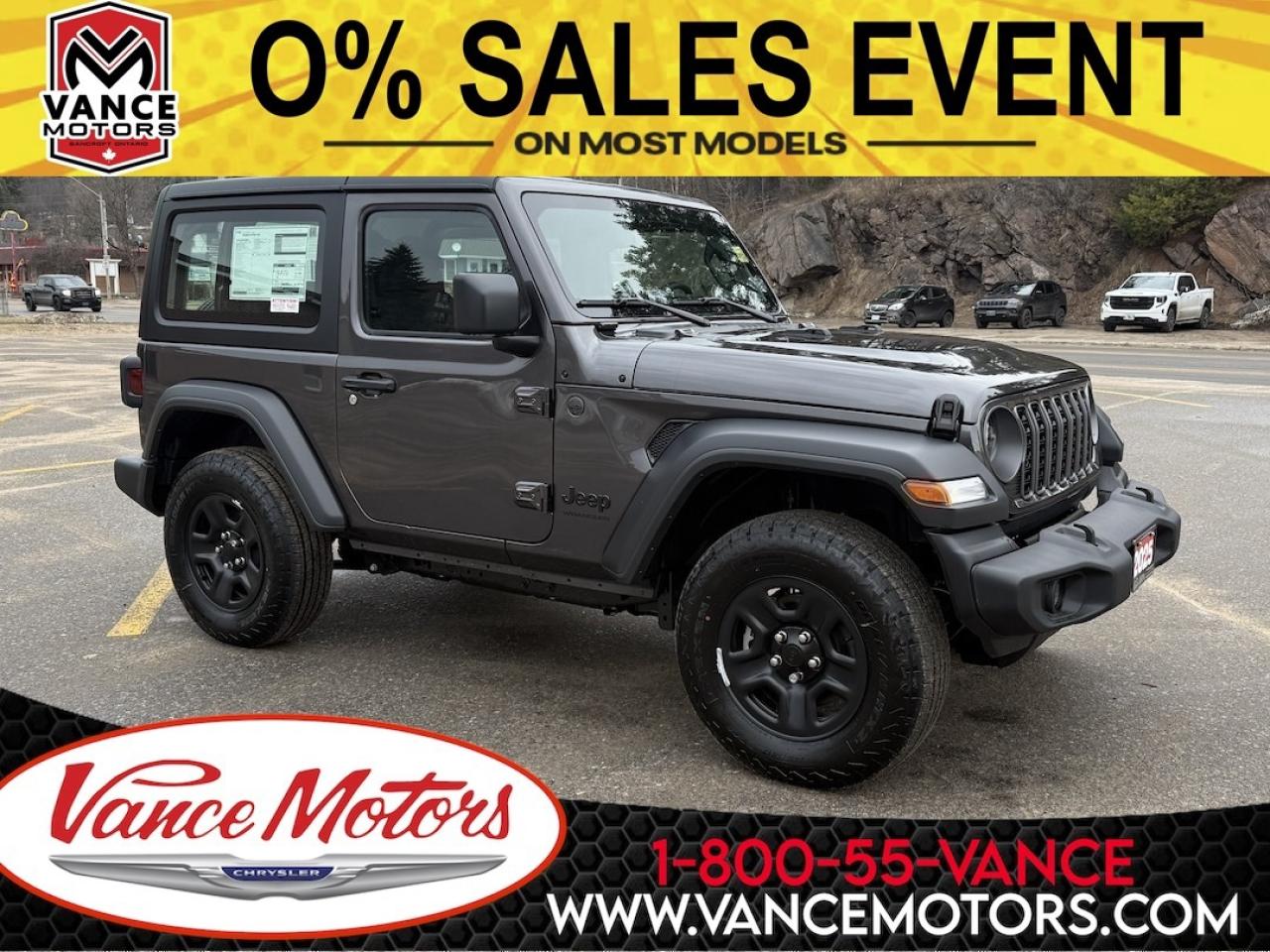 New 2025 Jeep Wrangler Sport 4X4 for sale in Bancroft, ON