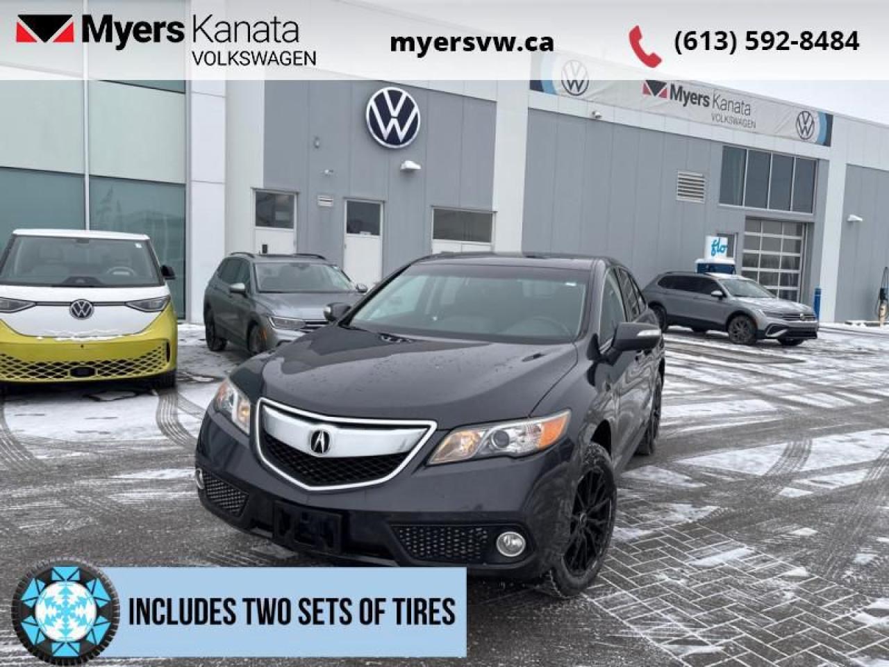 Compare at $16479 - Our Price is just $15999! <br> <br>   This Acura RDX is the luxury crossover for those who seek comfort, safety, and technology. This  2014 Acura RDX is fresh on our lot in Kanata. <br> <br>This feature rich Acura RDX seamlessly blends performance, luxury, and technology. The bold styling proves that luxury and sportiness can combine in perfect harmony. Step inside and enjoy a roomy, versatile cabin overflowing with advanced technology. If youre looking for a luxury crossover to suit your active lifestyle, look no further than the Acura RDX. This  SUV has 110,934 kms. Its  black in colour  . It has an automatic transmission and is powered by a  3.5L V6 24V MPFI SOHC engine.  <br> <br>To apply right now for financing use this link : <a href=https://www.myersvw.ca/en/form/new/financing-request-step-1/44 target=_blank>https://www.myersvw.ca/en/form/new/financing-request-step-1/44</a><br><br> <br/><br>Backed by Myers Exclusive NO Charge Engine/Transmission for life program lends itself for your peace of mind and you can buy with confidence. Call one of our experienced Sales Representatives today and book your very own test drive! Why buy from us? Move with the Myers Automotive Group since 1942! We take all trade-ins - Appraisers on site - Full safety inspection including e-testing and professional detailing prior delivery! <br><br>*LIFETIME ENGINE TRANSMISSION WARRANTY NOT AVAILABLE ON VEHICLES MARKED AS-IS, VEHICLES WITH KMS EXCEEDING 140,000KM, VEHICLES 8 YEARS & OLDER, OR HIGHLINE BRAND VEHICLES (eg.BMW, INFINITI, CADILLAC, LEXUS...). FINANCING OPTIONS NOT AVAILABLE ON VEHICLES MARKED AS-IS OR AS-TRADED.<br> Come by and check out our fleet of 20+ used cars and trucks and 90+ new cars and trucks for sale in Kanata.  o~o