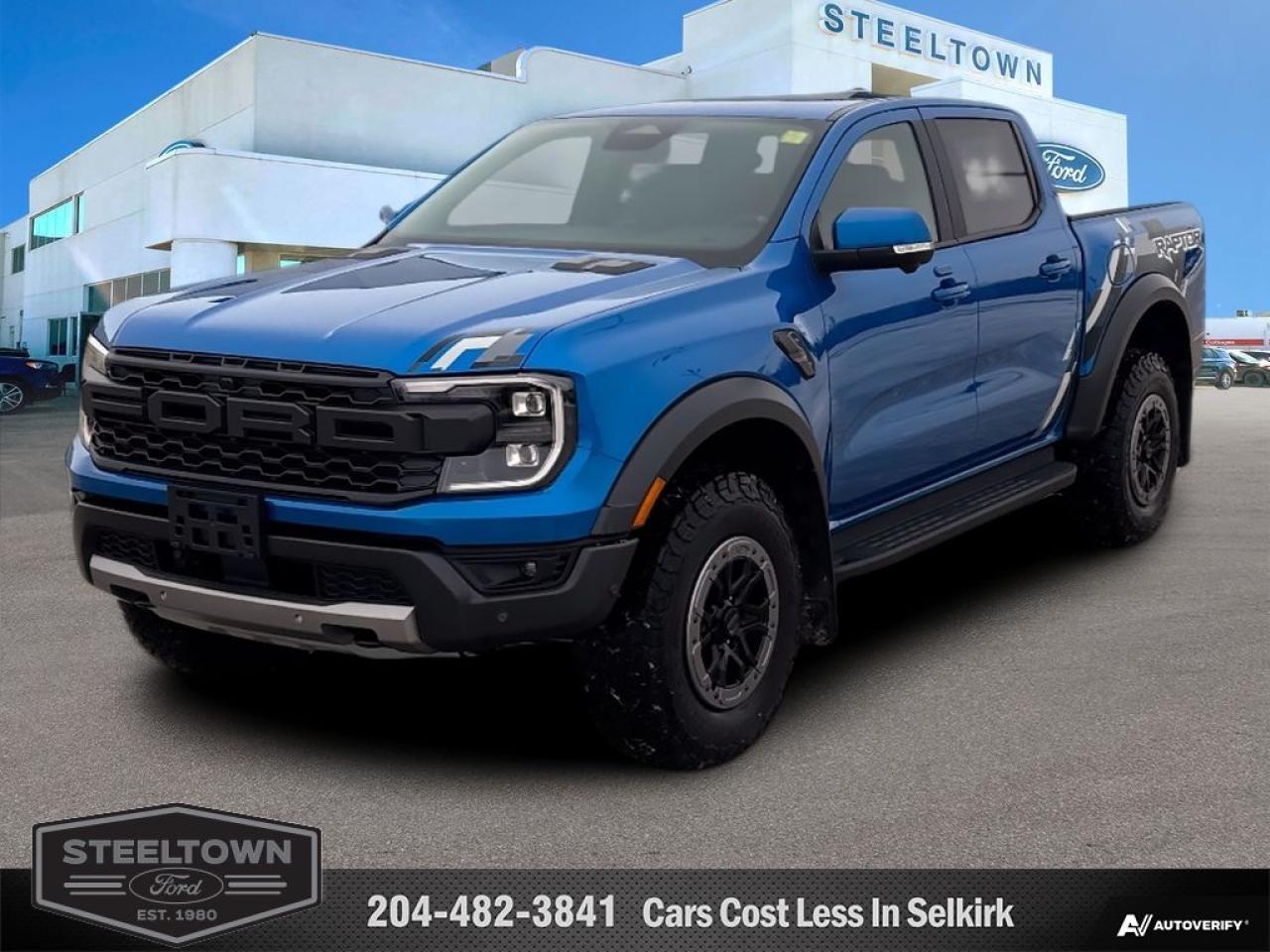 New 2024 Ford Ranger Raptor  -  Premium Audio -  Navigation for sale in Selkirk, MB