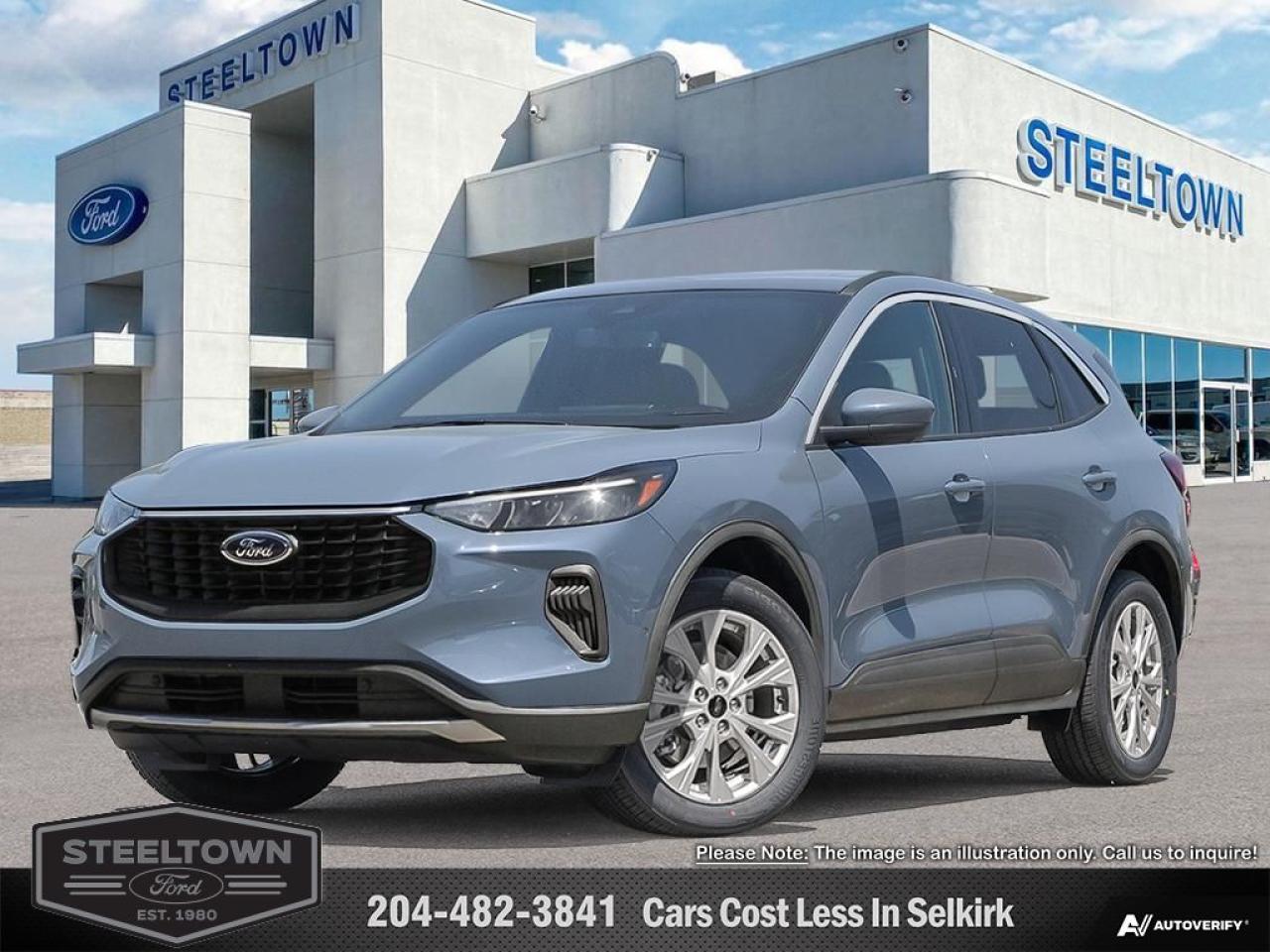 <b>Apple CarPlay,  Android Auto,  Power Liftgate,  Blind Spot Detection,  Lane Keep Assist!</b><br> <br> <br> <br>We value your TIME, we wont waste it or your gas is on us!   We offer extended test drives and if you cant make it out to us we will come straight to you!<br> <br>  In the city or in the forest, this Ford Escape is built to get you over any terrain with confidence and comfort. <br> <br>This Ford Escape was built for an active lifestyle and offers plenty of options for you to hit the road in your own individual style. Whether you need a family SUV for soccer practice, a capable adventure vehicle, or both, the versatile Ford Escape has you covered. Built for those who live on the go, the 2025 Ford Escape is made to be unstoppable.<br> <br> This vapor blue metallic SUV  has an automatic transmission and is powered by a  180HP 1.5L 3 Cylinder Engine.<br> <br> Our Escapes trim level is Active. Immensely practical and stylish, this Ford Escape Active packs amazing standard features such as a power-operated liftgate for rear cargo access, LED headlights with automatic high beams, an 8-inch infotainment screen powered by SYNC 4 with wireless Apple CarPlay and Android Auto, FordPass Connect with 4G mobile internet hotspot access, and proximity keyless entry with push button start. Road safety features include blind spot detection, pre-collision assist with automatic emergency braking and a back-up camera, lane keeping assist, lane departure warning, and front and rear collision mitigation. Additional features include dual-zone climate control, front and rear cupholders, smart device remote engine start, and even more. This vehicle has been upgraded with the following features: Apple Carplay,  Android Auto,  Power Liftgate,  Blind Spot Detection,  Lane Keep Assist,  Lane Departure Warning,  Forward Collision Alert. <br><br> View the original window sticker for this vehicle with this url <b><a href=http://www.windowsticker.forddirect.com/windowsticker.pdf?vin=1FMCU9GN8SUA61353 target=_blank>http://www.windowsticker.forddirect.com/windowsticker.pdf?vin=1FMCU9GN8SUA61353</a></b>.<br> <br>To apply right now for financing use this link : <a href=http://www.steeltownford.com/?https://CreditOnline.dealertrack.ca/Web/Default.aspx?Token=bf62ebad-31a4-49e3-93be-9b163c26b54c&La target=_blank>http://www.steeltownford.com/?https://CreditOnline.dealertrack.ca/Web/Default.aspx?Token=bf62ebad-31a4-49e3-93be-9b163c26b54c&La</a><br><br> <br/> Total  rebate of $3000 is reflected in the price.  Incentives expire 2025-03-31.  See dealer for details. <br> <br>Family owned and operated in Selkirk for 35 Years.  <br>Steeltown Ford is located just 20 minutes North of the Perimeter Hwy, with an onsite banking center that offers free consultations. <br>Ask about our special dealer rates available through all major banks and credit unions.<br>Dealer retains all rebates, plus taxes, govt fees and Steeltown Protect Plus.<br>Steeltown Ford Protect Plus includes:<br>- Life Time Tire Warranty <br>Dealer Permit # 1039<br><br><br> Come by and check out our fleet of 100+ used cars and trucks and 170+ new cars and trucks for sale in Selkirk.  o~o