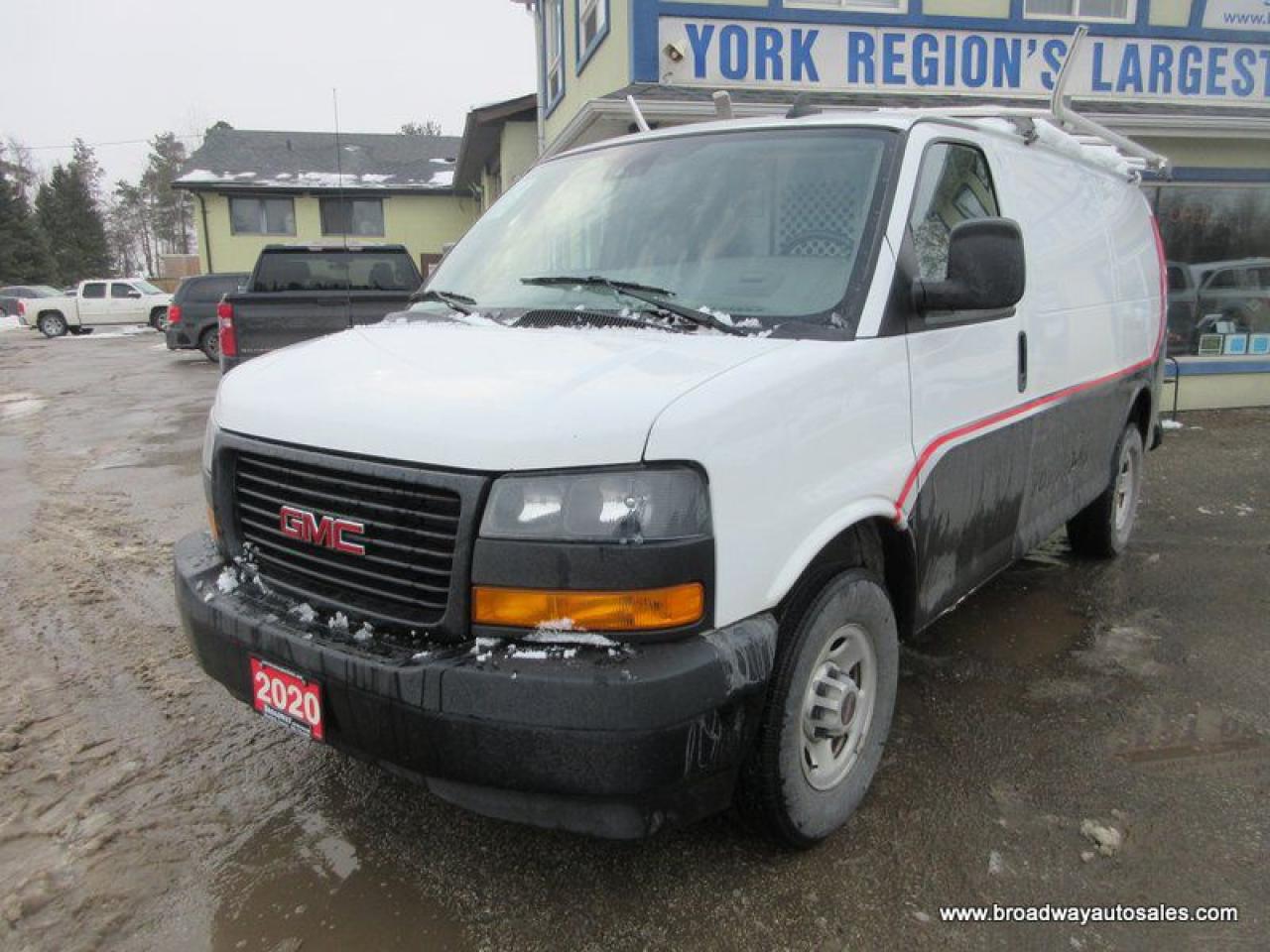 2020 GMC Savana 3/4 TON CARGO-MOVING 2 PASSENGER 6.0L - V8.. SHORTY.. BARN-DOOR-ENTRANCES.. BACK-UP CAMERA.. ROOF-RACKS.. AIR-CONDITIONING.. SHELVING-AREAS..