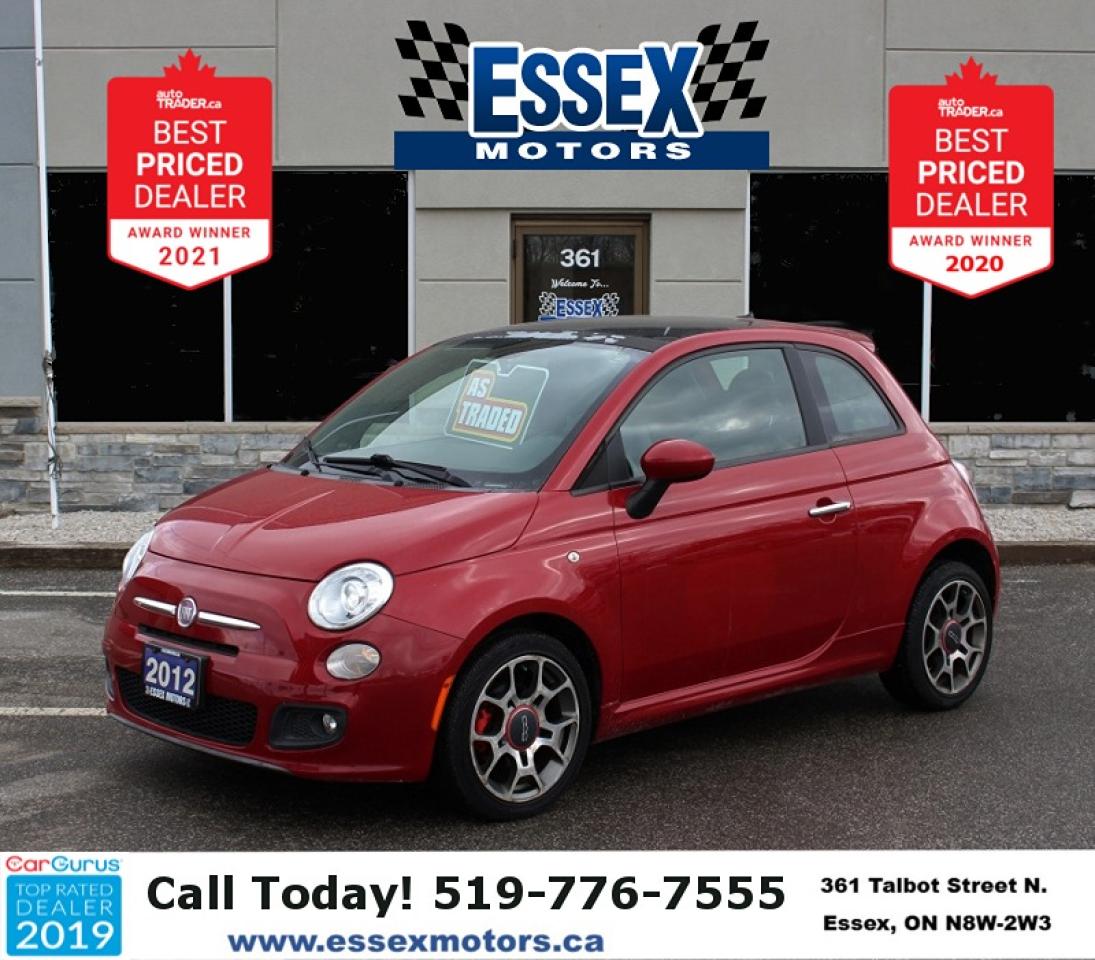 Used 2012 Fiat 500 Sport*Low K's*Heated Leather*Sun Roof*Bluetooth for sale in Essex, ON