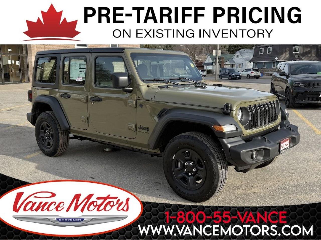 New 2025 Jeep Wrangler Sport 4x4...***HTD SEATS & REMOTE START!*** for sale in Bancroft, ON