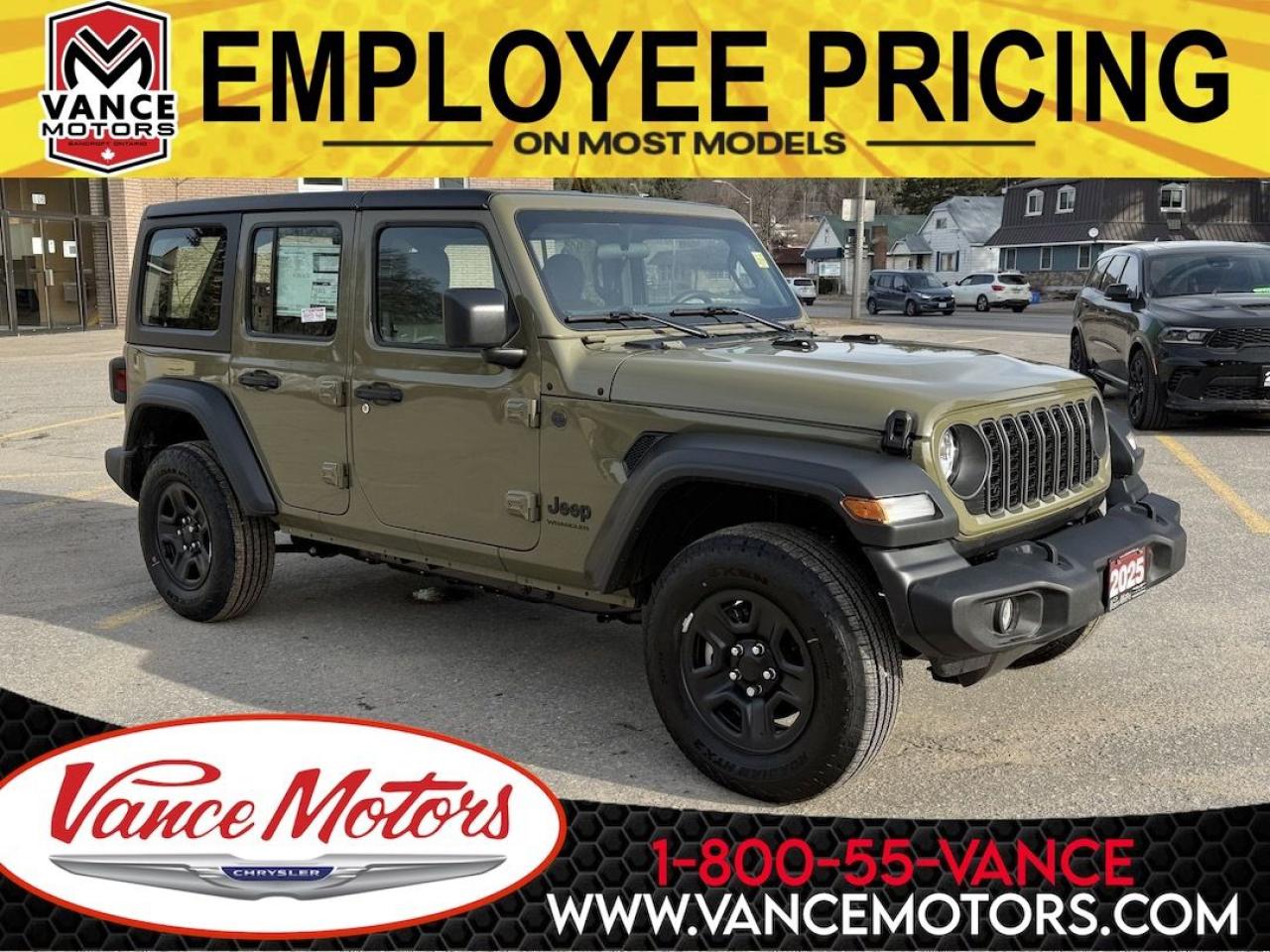 New 2025 Jeep Wrangler Sport 4x4...***HTD SEATS & REMOTE START!*** for sale in Bancroft, ON
