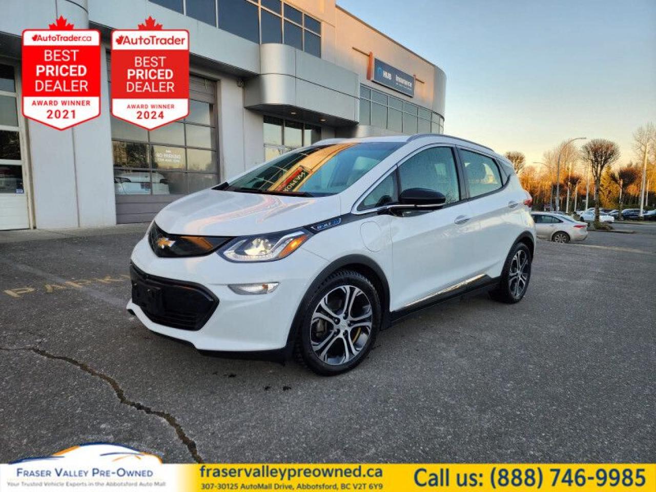 Used 2019 Chevrolet Bolt EV Premier  -  Heated Seats for sale in Abbotsford, BC