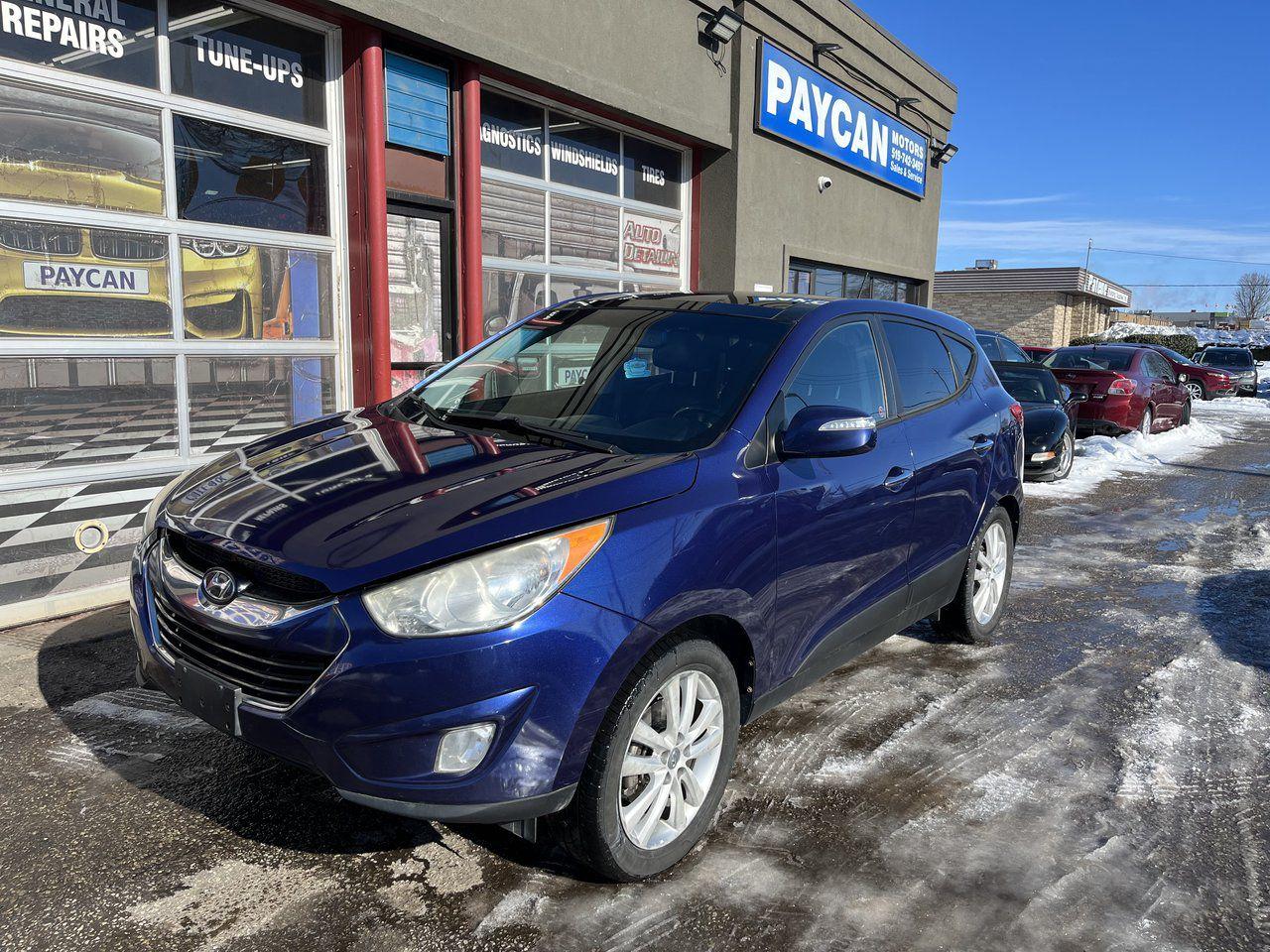 <p>HERE IS A NICE CLEAN ACCIDENT FREE AWD TUSCON THAT HAS BEEN OIL SPRAYED AND WELL MAINTAINED LOOKS AND DRIVES GREAT SOLD CERTIFIED COME FOR TEST DRIVE OR CALL 5195706463 FOR AN APPOINTMENT .TO SEE ALL OUR INVENTORY PLS GO TO PAYCANMOTORS.CA</p>