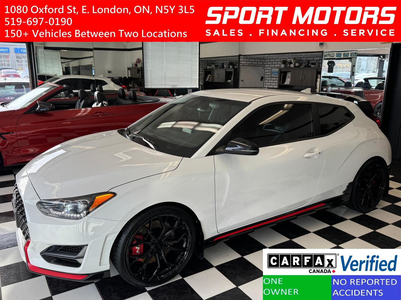 Used 2021 Hyundai Veloster N+New Tires+Leather+Lane Keep+CLEAN CARFAX for sale in London, ON