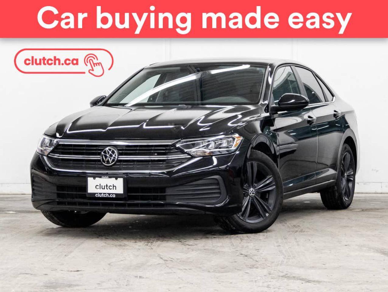 NO ACCIDENTS / CLEAN CARFAX / 1 OWNER / Adaptive Cruise Control    , Apple CarPlay & Android Auto    , Auto Dimming Rearview Mirror     and more!<br> <br>Clutch is the largest online used car retailer in Canada, delivering a seamless, hassle-free car-buying experience to drivers everywhere. Shop hundreds of used cars online, get the right one delivered to your door, and enjoy peace of mind with our optional 10-Day Money-Back Guarantee. How sweet is that? To learn more, visit clutch.ca.<br> <br>The top features for this 2024 Volkswagen Jetta include:<br> <br>Blind Spot Assist<br>Adaptive Cruise Control<br>Apple CarPlay & Android Auto<br>Auto Dimming Rearview Mirror<br>Heated Steering Wheel<br>Power & Heated Side Mirrors<br>Auto Headlights<br>Full Digital Cluster Display<br>Bluetooth<br>Push Button Start<br>Touchscreen Display<br>Heated Front Seats<br>12V Outlet<br>RemoteEngineStart<br>Rearview Camera<br>Sos Call Support<br>Dual Zone A/C<br>USB Port<br>Electronic Parking Brake<br>Auto Start/Stop<br>ECO Mode<br>Keyless Entry<br>Power Drivers Seat<br> <br>Seamless home delivery - Delivery to your door in a matter of days. Available on select packages.<br> <br>Try it out for 10 days - If you do not like it, we will take it back. Available on select packages. <br> <br>Quality assured - All cars go through our rigorous 210-point inspection and reconditioning process.<br> <br>Peace of mind - Optional 3-month Standard Warranty, with additional warranty options available.<br> <br>Haggle-free - No haggling or hard sells.<br> <br>100% Transparency - Full inspection reports on every car, including high-res photography and a free Carfax report.<br> <br>Listed price is for cash purchase only and does not include taxes, Shipping Fees (if applicable), Delivery Fees (if applicable), government licensing fees. 10-day Money Back Guarantee, 3-month Standard Warranty, and home delivery are available with select packages.<br> <br>Previous Provincial Registrations:<br>Ontario<br> <br>Stock # 43549
