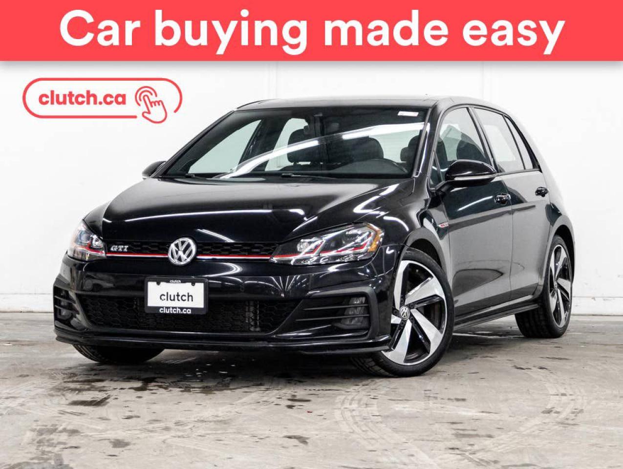 Used 2018 Volkswagen Golf GTI 5 Door Autobahn w/ Apple CarPlay, Heated Front Seats, Rearview Cam for sale in Toronto, ON