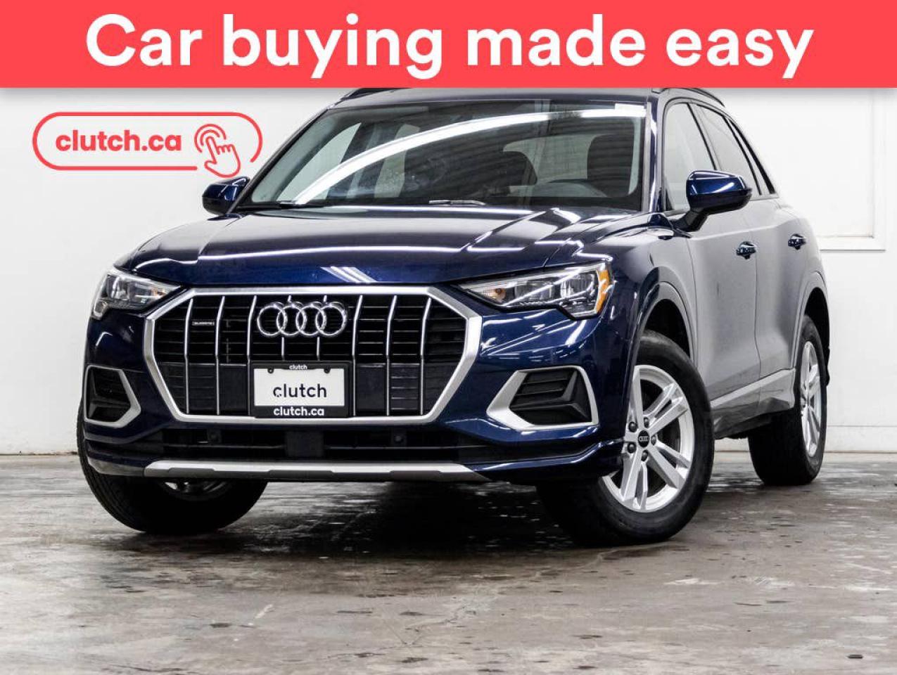 Used 2021 Audi Q3 40 Komfort AWD w/ Apple CarPlay, Heated Steering Wheel, Heated Front Seats for sale in Toronto, ON