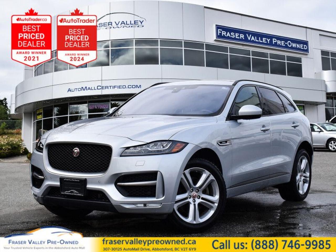 Used 2017 Jaguar F-PACE 35t R-Sport  Local, Clean, Low Mileage, Loaded for sale in Abbotsford, BC