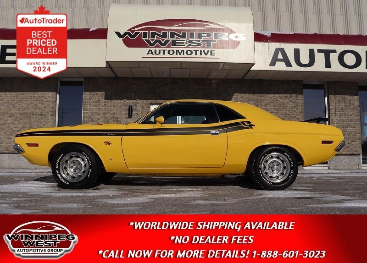 Used 1970 Dodge Challenger 340 4 SPEED, ROTISSERIE RESTORED, STUNNING & STONG for sale in Headingley, MB