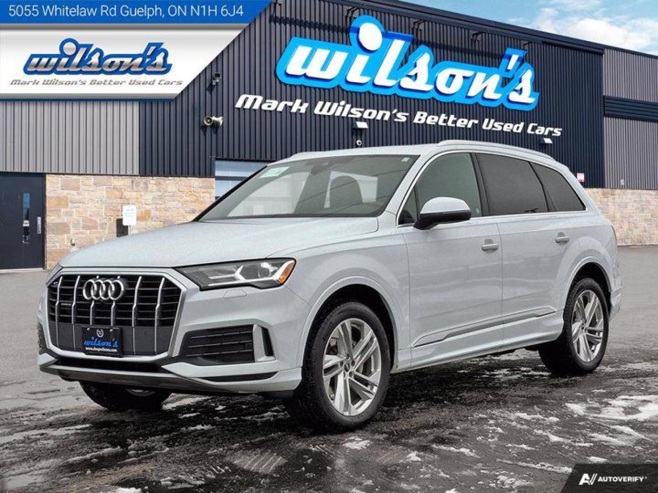 Used 2022 Audi Q7 Komfort 45 Quattro, 7 Pass, Panoramic Sunroof, Nav, Leather, Heated Seats, for sale in Guelph, ON