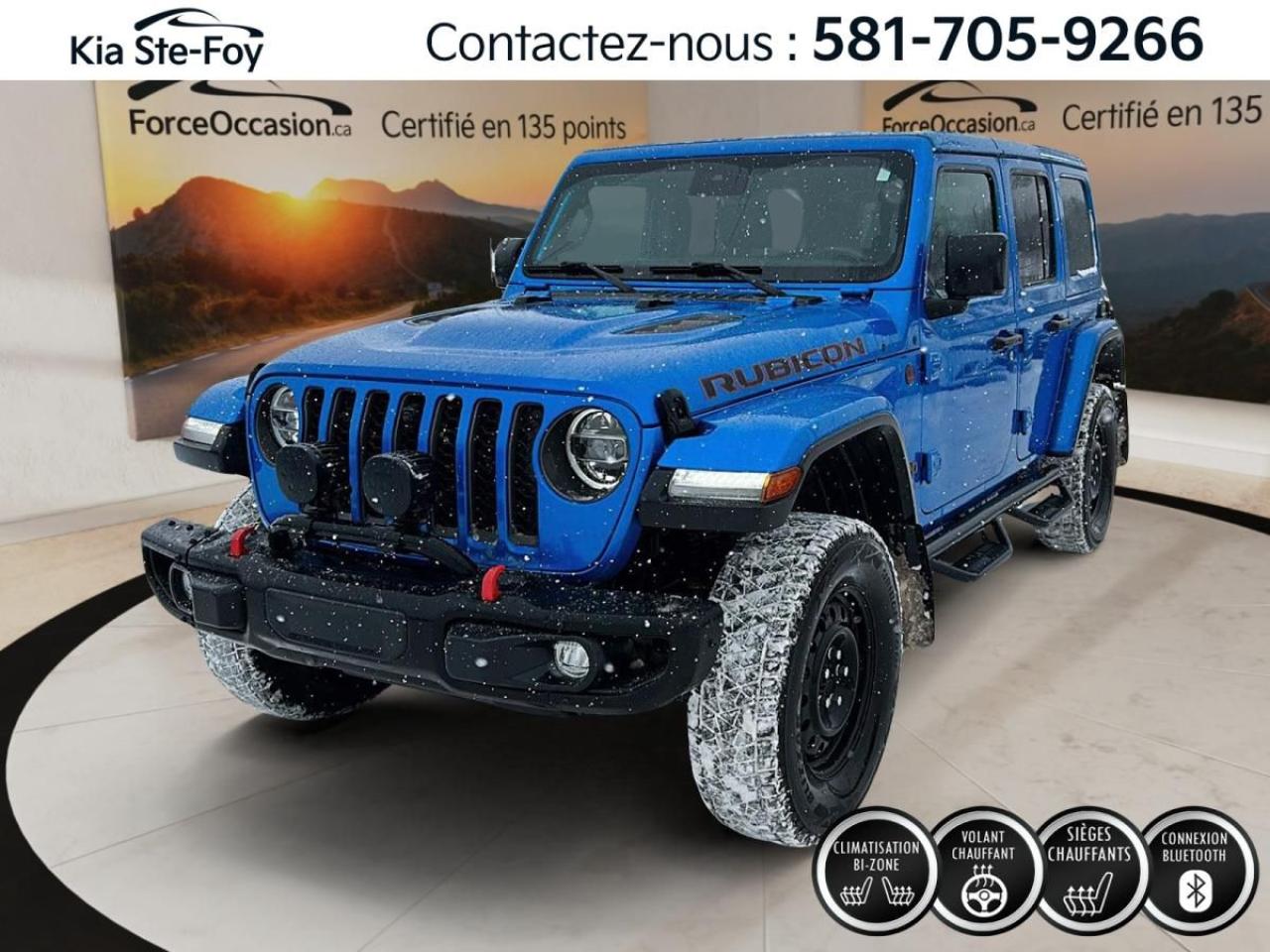 Used 2022 Jeep Wrangler UNLIMITED RUBICON* 4X4* V6* CUIR* BIZONE* CAMERA* for sale in Ste-Foy, QC