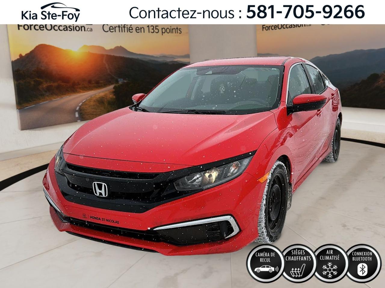 Used 2020 Honda Civic LX* SIEGES CHAUFFANTS* BLUETOOTH* CAMERA* CRUISE* for sale in Ste-Foy, QC