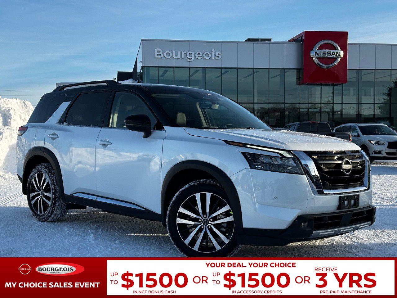 New 2025 Nissan Pathfinder Platinum 4WD for sale in Midland, ON