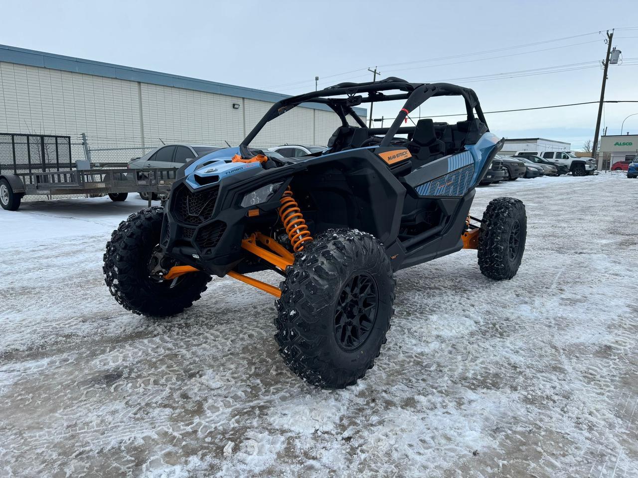 <h3><strong>Dominate the Trails with the 2025 Can-Am Maverick X3 Turbo</strong></h3><p>&nbsp;</p><p style=font-size: medium; font-weight: 400;>The 2025 Can-Am Maverick X3 Turbo is engineered to deliver unmatched off-road performance and excitement. With its 120-horsepower Rotax&reg; ACE 900cc turbocharged engine, this powerhouse is built to conquer dunes, trails, and any rugged terrain you throw at it. Precision-engineered for speed and durability, the Maverick X3 Turbo is perfect for thrill-seekers and off-road enthusiasts alike.</p><p style=font-size: medium; font-weight: 400;>&nbsp;</p><p style=font-size: medium; font-weight: 400;>Equipped with FOX Racing Shocks, a robust frame, and advanced suspension geometry, it offers superior control, comfort, and stability at high speeds. The Smart-Lok&trade; front differential and selectable drive modes provide exceptional traction and handling, whether you&rsquo;re climbing steep inclines or navigating loose sand.</p><h3>&nbsp;</h3><p style=font-size: medium; font-weight: 400;><strong>Designed for Rugged Performance and Rider Comfort</strong></p><p style=font-size: medium; font-weight: 400;>&nbsp;</p><p style=font-size: medium; font-weight: 400;>The 2025 Can-Am Maverick X3 Turbo features a sleek, race-inspired cockpit designed to keep you in control while maximizing comfort. Its ergonomic seats, adjustable steering, and advanced digital display ensure a premium driving experience. With 20 inches of suspension travel and 14 inches of ground clearance, you&rsquo;ll glide over rough terrain with ease.</p><p style=font-size: medium; font-weight: 400;>&nbsp;</p><p style=font-size: medium; font-weight: 400;>Add in its 4-point harnesses, reinforced roll cage, and durable 29-inch Maxxis Bighorn tires, and the Maverick X3 Turbo is ready to handle the most demanding adventures with safety and reliability.</p><p style=font-size: medium; font-weight: 400;>&nbsp;</p><h3><strong>Flexible Financing & Nationwide Delivery</strong></h3><p style=font-size: medium; font-weight: 400;>Experience the thrill of the 2025 Can-Am Maverick X3 Turbo with our budget-friendly financing plans. Plus, take advantage of our fast, nationwide delivery service to get your ride delivered right to your doorstep. Don&rsquo;t wait&mdash;contact us today to learn more or schedule your test ride!</p>