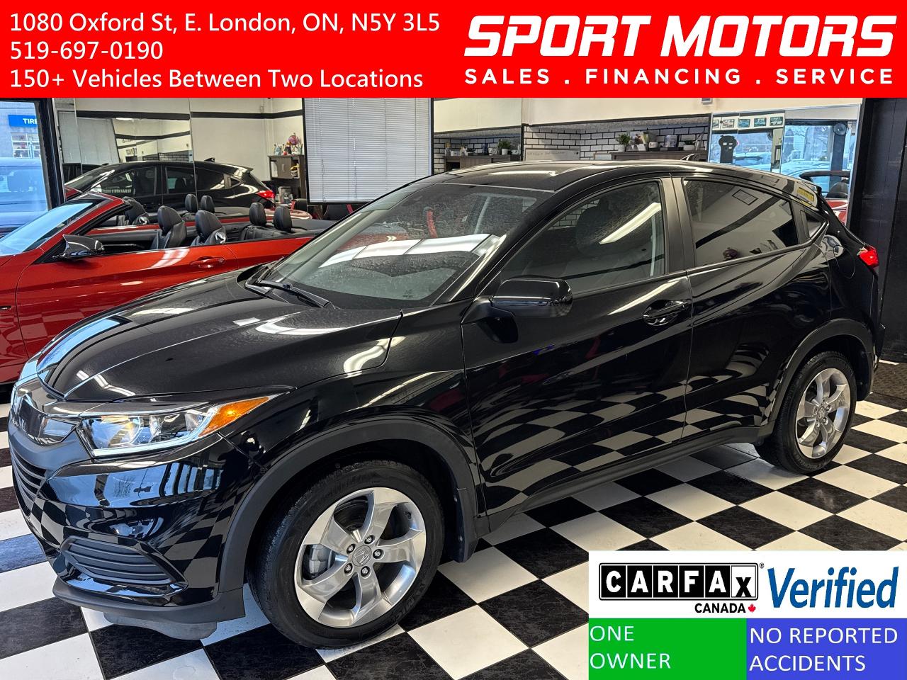 Used 2021 Honda HR-V LX+Honda Sense+Lane Keep+ApplePlay+CLEAN CARFAX for sale in London, ON