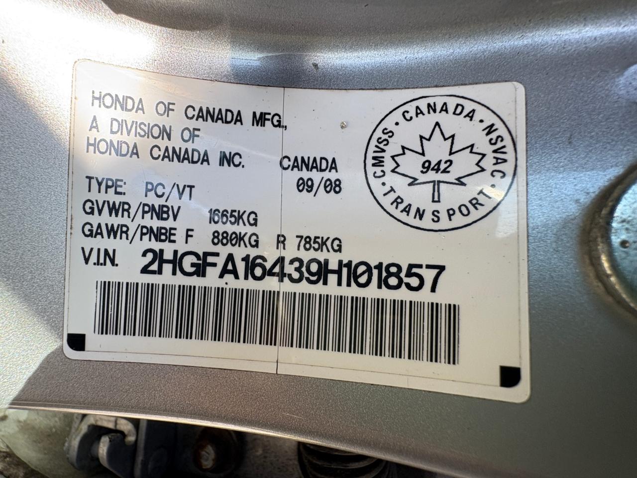 2009 Honda Civic 4dr Auto DX-G | LOW KM | CERTIFIED | WARRANTY INCLUDED | FINANCING Photo