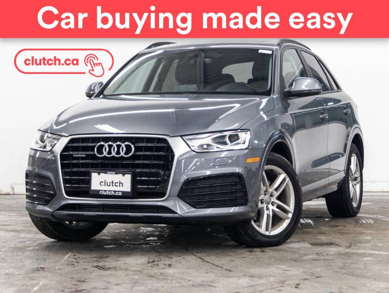 Used 2018 Audi Q3 Komfort AWD w/ Apple CarPlay & Android Auto, Heated Front Seats, Cruise Control for sale in Bedford, NS