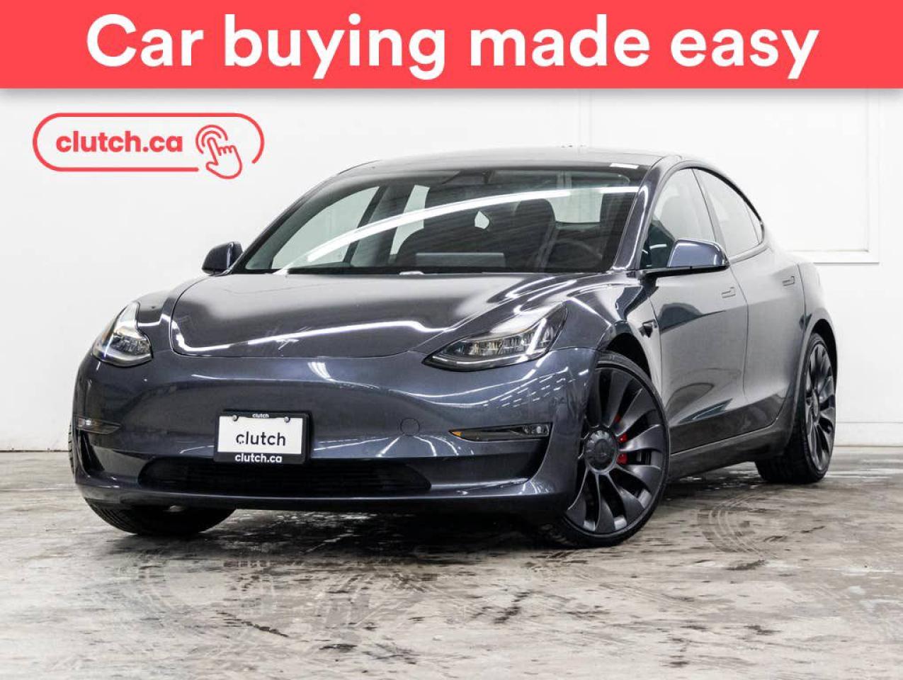 Used 2021 Tesla Model 3 Performance w/ Autopilot, Nav, Glass Roof for sale in Toronto, ON