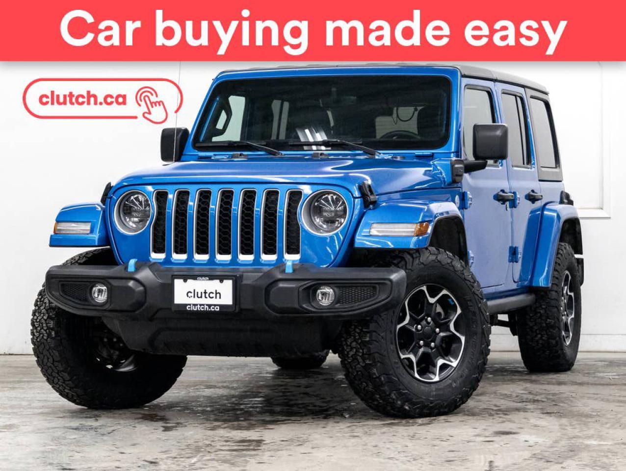 Used 2023 Jeep Wrangler 4xe Sahara w/ Apple CarPlay, Heated Steering Wheel, Heated Front Seats for sale in Toronto, ON