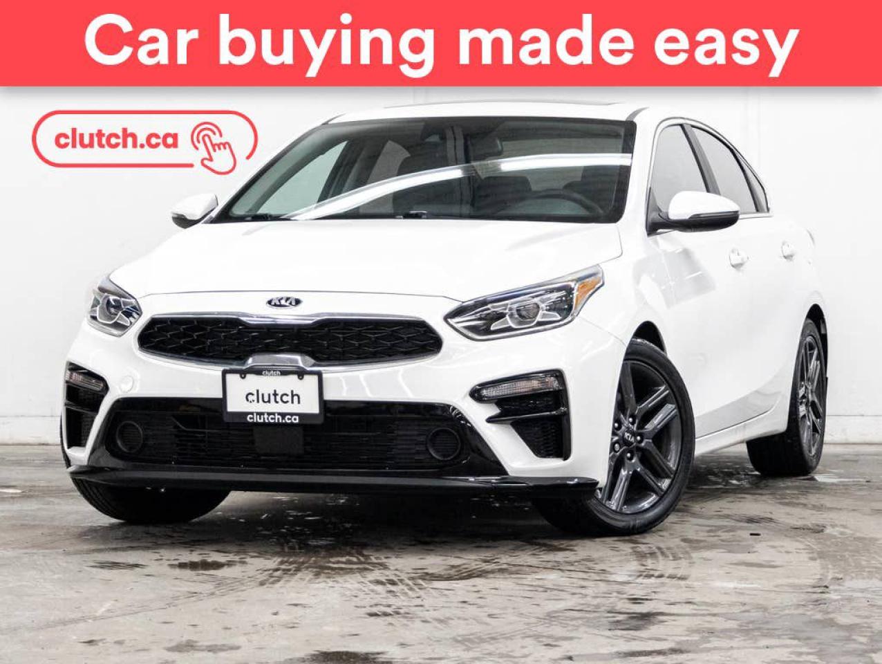 Used 2021 Kia Forte EX Premium w/ Apple CarPlay & Android Auto, Power Moonroof, Rearview Cam for sale in Toronto, ON