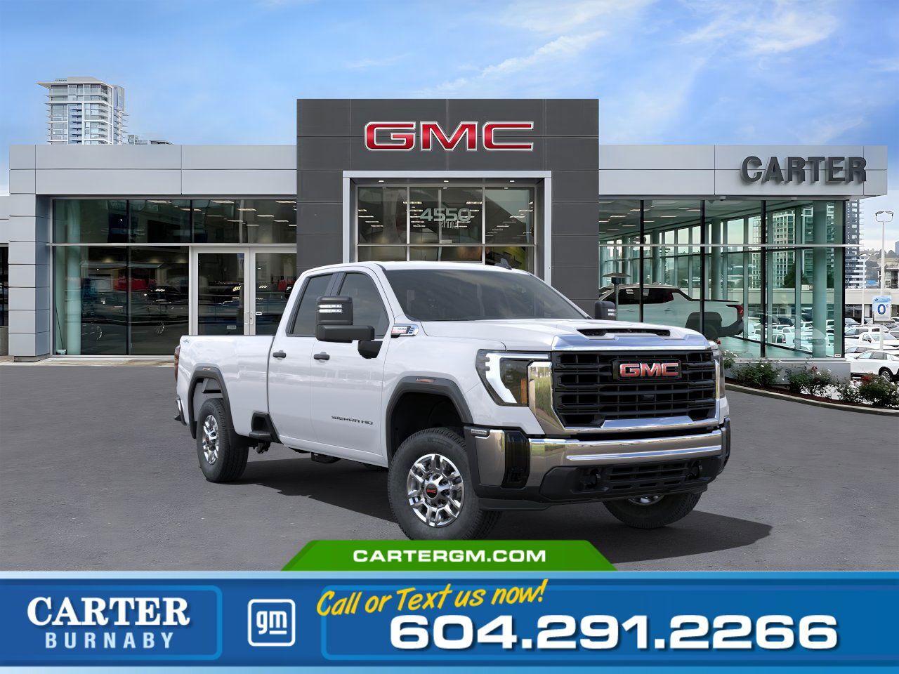 New 2024 GMC Sierra 2500 HD PRO 4WD | Alum Wheels/Touchscreen/Rear Diff for sale in Burnaby, BC