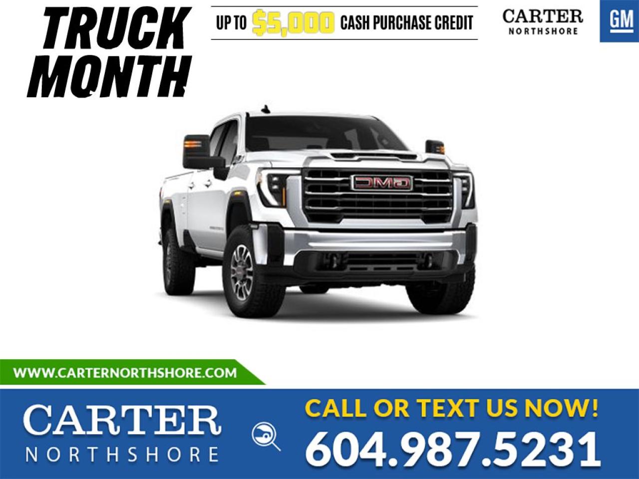 New 2025 GMC Sierra 3500 HD Long Box Crew Cab/Camper Package/DIESEL for sale in North Vancouver, BC