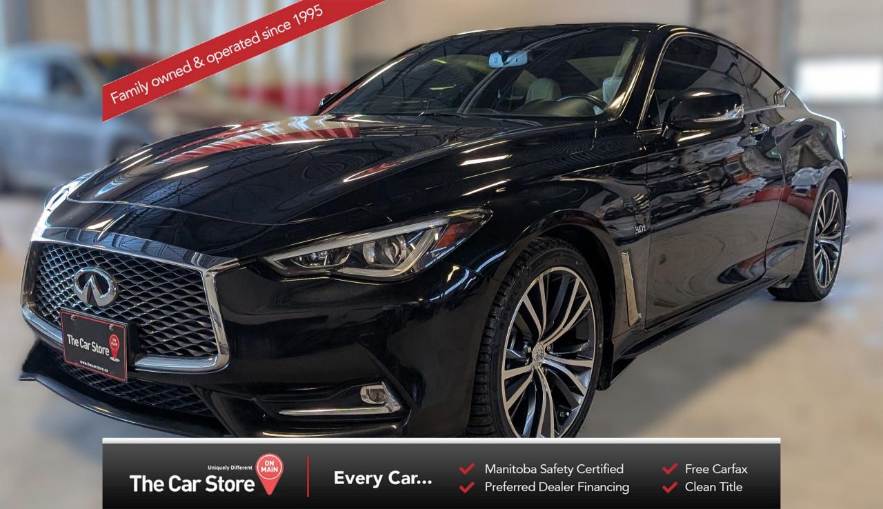 Used 2018 Infiniti Q60 AWD LUXE| Remote Starter/Sunroof/0 Accident for sale in Winnipeg, MB