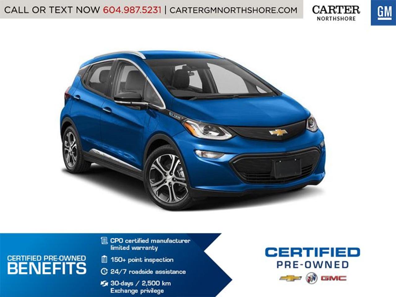 Used 2020 Chevrolet Bolt EV FINANCE 4.99% FOR 24mo/ELECTRIC DRIVE UNIT for sale in North Vancouver, BC