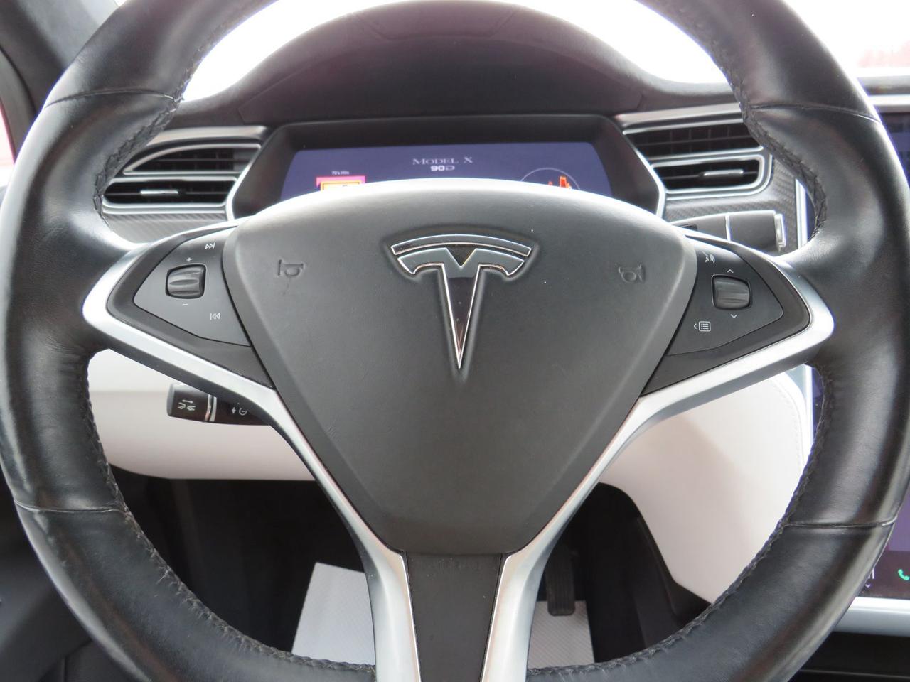 2016 Tesla Model X 90D  | AWD | Falcon Wing Rear Doors | Alloy Rims | Fog Lights | Leather | Navigation | Power Seats | Power Doors | 17 Inch Touchscreen Display | Heated Seats | Heated Steering Wheel | Reverse Camera | Bluetooth | Cruise Control Photo