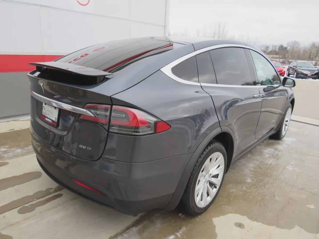 2016 Tesla Model X 90D  | AWD | Falcon Wing Rear Doors | Alloy Rims | Fog Lights | Leather | Navigation | Power Seats | Power Doors | 17 Inch Touchscreen Display | Heated Seats | Heated Steering Wheel | Reverse Camera | Bluetooth | Cruise Control Photo