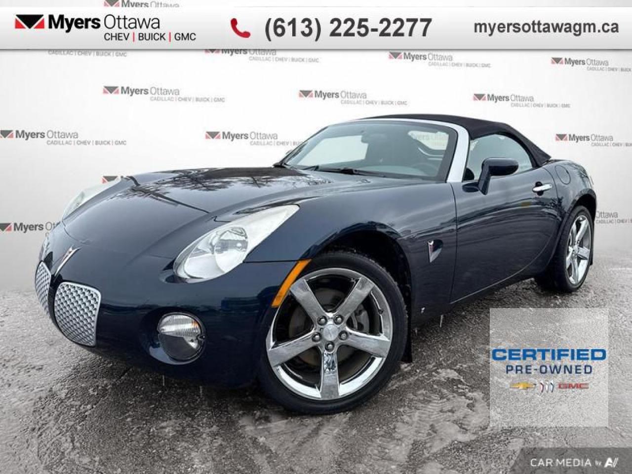 Used 2007 Pontiac Solstice SOLTICE  SOLTICE, 5 SPD, CONVERTIBLE, CRUISE, LOW KM for sale in Ottawa, ON