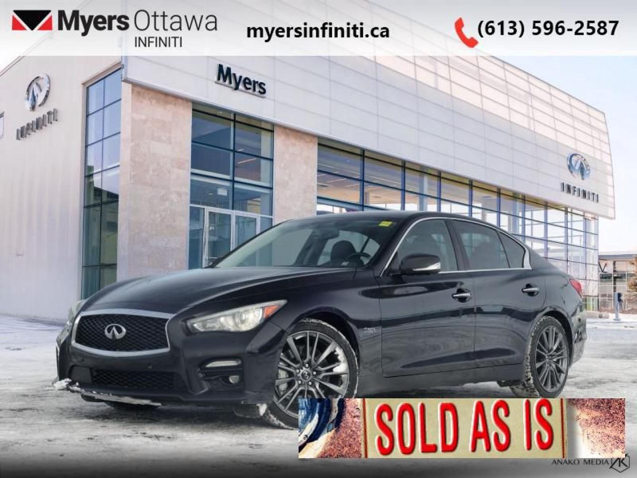 Used 2016 Infiniti Q50 Red Sport 400  - 	Navigation for sale in Ottawa, ON