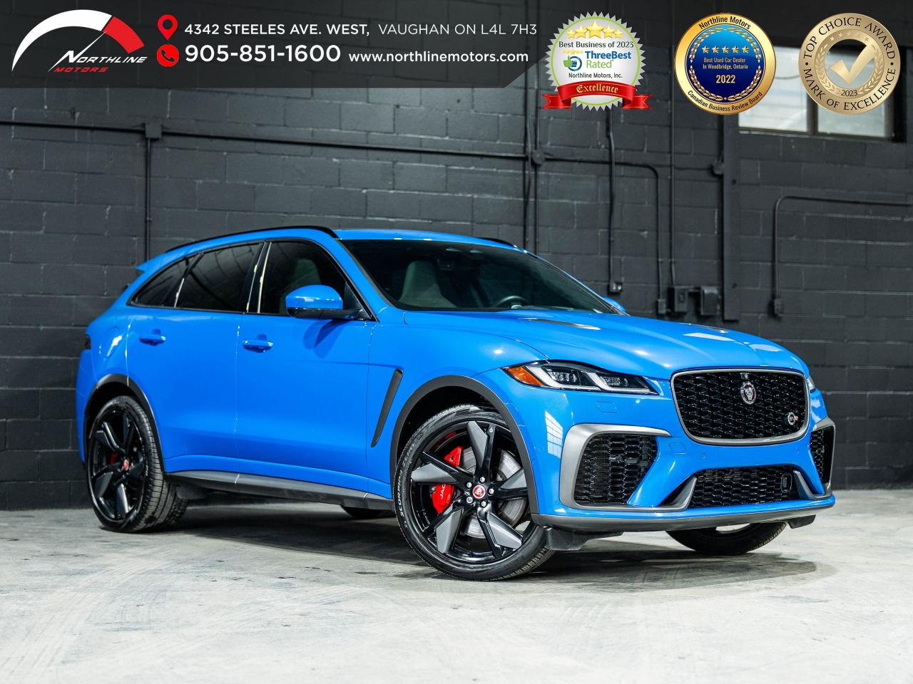 Used 2021 Jaguar F-PACE P550 SVR/PANO/360CAM/HUD/22 IN RIM/ADAPTIVE CRUISE for sale in Vaughan, ON