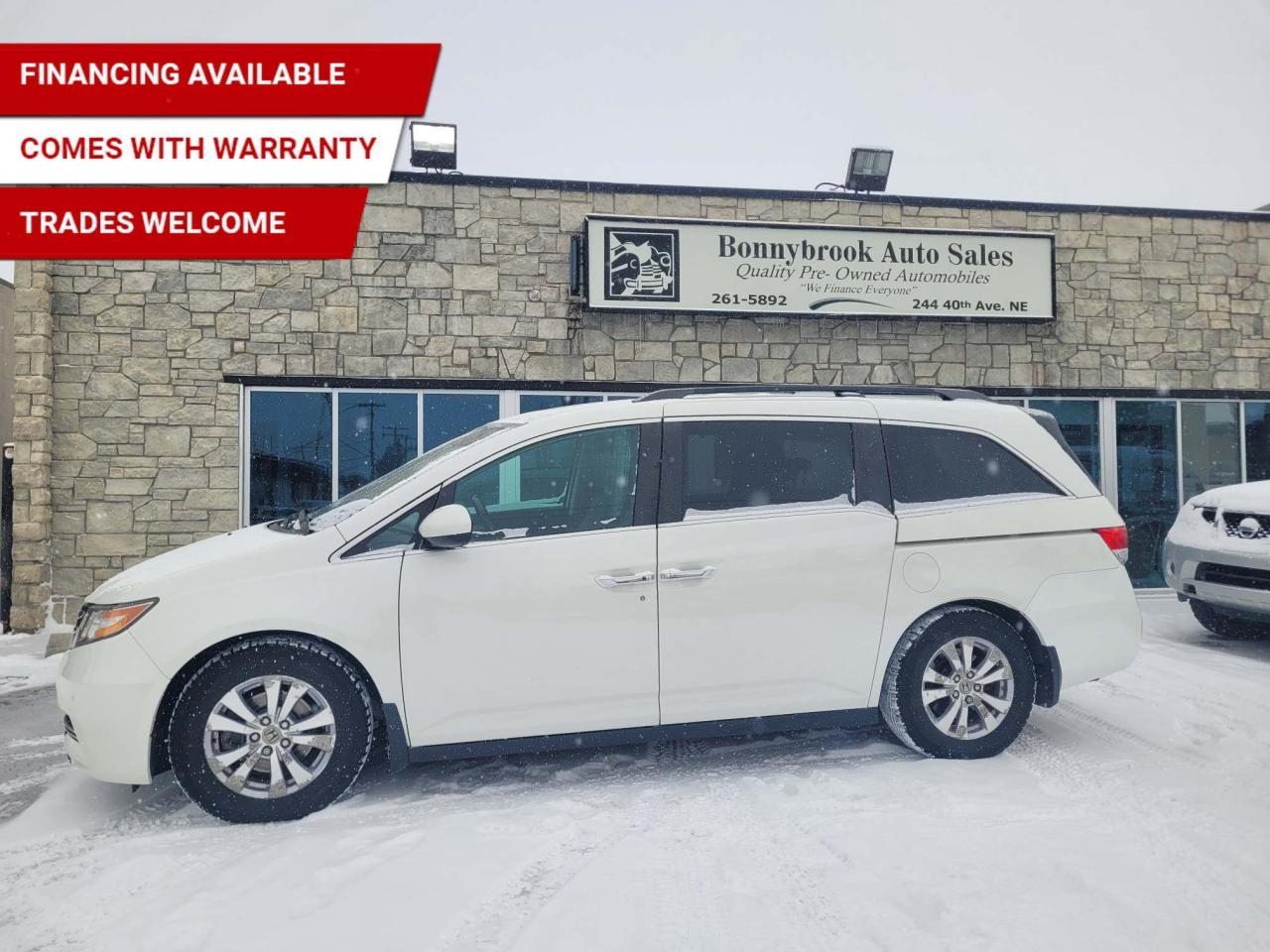 Used 2015 Honda Odyssey 4dr EX-L/LEATHER/SUNROOF/REAR VIEW CAMERA for sale in Calgary, AB