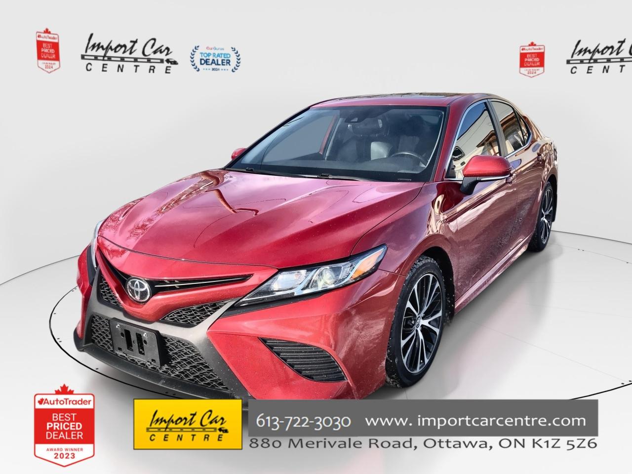 Used 2019 Toyota Camry SE UPGRADE PKG, SPORT FABRIC/LEATHER, ROOF, BK.CAM for sale in Ottawa, ON