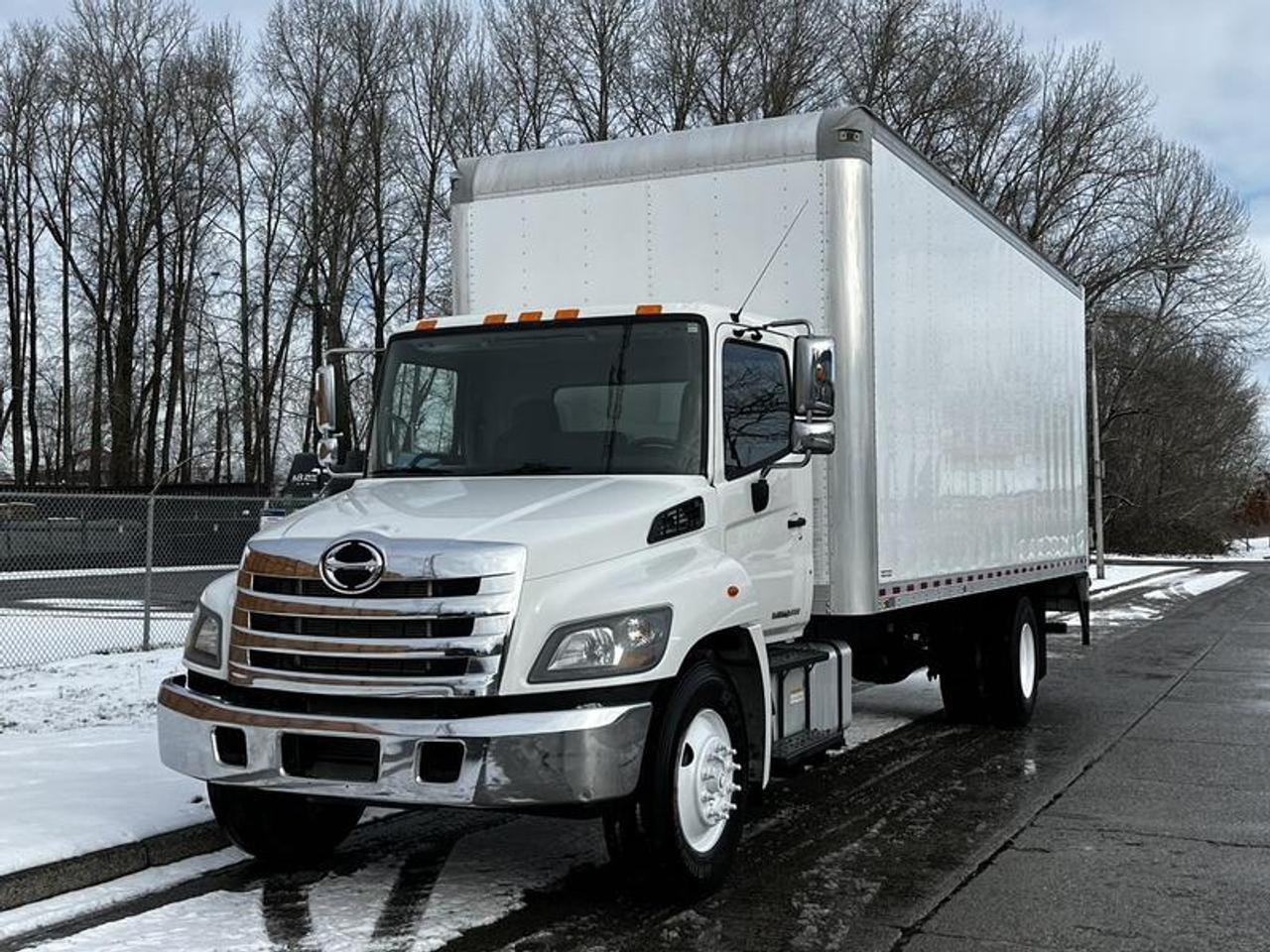 2019 Hino 338 24 Foot Cube With Waltco Lift Gate, 7.6L, 6 cylinder, 2 door, automatic, RWD, cruise control, air conditioning, AM/FM radio, white exterior, grey interior. Lift Capacity: 1600 LB, Box Measurements: 24 foot long, 8 foot wide, 8 foot 7 inches height(All the measurements are deemed to be true but are not guaranteed). Certification and decal valid until January 2026. This item is currently OFFSITE. You must register an appointment with our office to schedule an offsite viewing. Appointments must be made a minimum of one business day in advance (and as defined by the days that Repo.com is open for business) before your appointment can be scheduled and confirmed. We may, at our own discretion, instead opt to transport smaller items to Repo.coms main yard for viewing purposes.  $79,820.00 plus $375 processing fee, $80,195.00 total payment obligation before taxes.   Listing report, warranty, contract commitment cancellation fee, financing available on approved credit (some limitations and exceptions may apply). All above specifications and information is considered to be accurate but is not guaranteed and no opinion or advice is given as to whether this item should be purchased. We do not allow test drives due to theft, fraud, acts of vandalism and undetectable impaired driving. Instead we provide the following benefits: Complimentary Warranty (with options to extend), Limited Money Back Satisfaction Guarantee on Fully Completed Contracts, Contract Commitment Cancellation, and an Open-Ended Sell-Back Option. Ask seller for details or call 604-522-REPO(7376) to confirm listing availability.