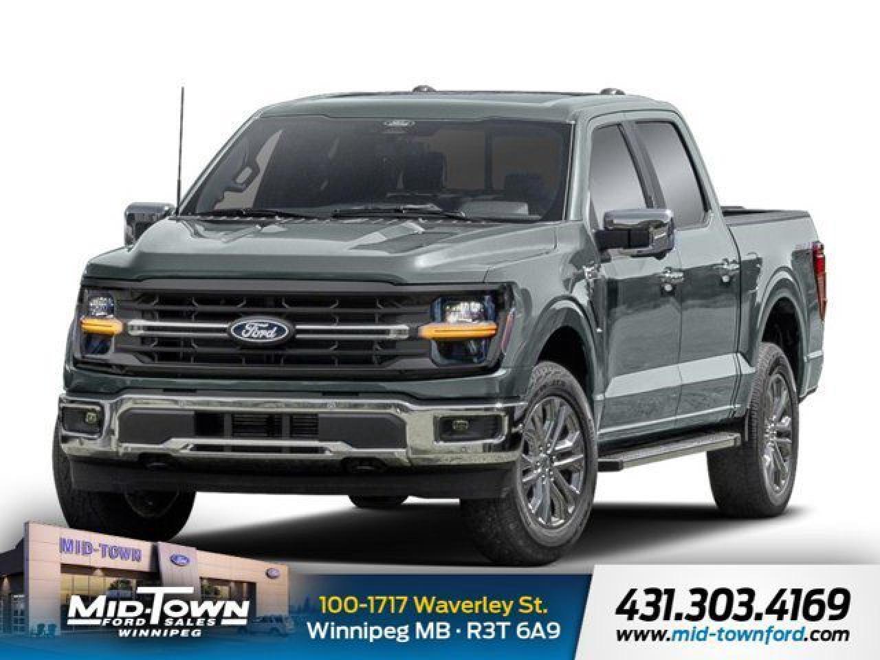 *2025 Ford F-150 XLT*<br /><br />The 2025 Ford F-150 XLT is the epitome of rugged reliability paired with cutting-edge technology and comfort. Built to handle both work and play, this versatile pickup offers a powerful driving experience combined with premium features designed for modern needs.<br /><br />*Mobile Office Package*: Stay connected and productive no matter where you are with the Mobile Office Package. This package transforms your truck into a mobile workstation, offering integrated features like a folding desk, power outlets, and ample storage for your devices and paperwork. Whether youre on a job site or working from the road, youll have everything you need right at your fingertips.<br /><br />*Integrated Trailer Brake Controller*: The 2025 F-150 XLT is equipped with an integrated trailer brake controller, giving you precise control over your trailers braking system. Whether youre towing a heavy load or hauling gear, this system ensures smooth, confident towing, making the F-150 perfect for work or weekend adventures.<br /><br />*Front Seat-Mounted Side Impact Airbags*: Your safety is a top priority, and the 2025 F-150 XLT includes front seat-mounted side-impact airbags as part of its advanced safety features. These airbags are designed to provide additional protection in the event of a side collision, offering peace of mind for both driver and passengers.<br /><br />With its blend of strength, technology, and safety features, the 2025 Ford F-150 XLT is the ideal truck for those who need more than just a vehicle---its a complete tool for the job.