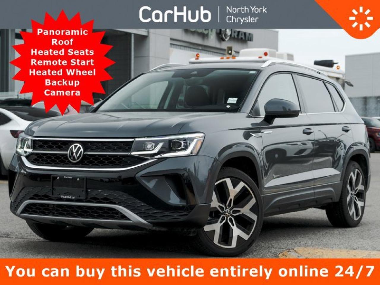 Used 2022 Volkswagen Taos Highline Panoroof Heated Seats Remote Start Heated Wheel for sale in Thornhill, ON
