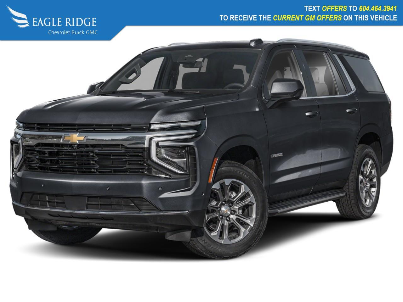 New 2025 Chevrolet Tahoe LS a 17.7-inch diagonal center touchscreen display, new grilles and fascias, updated exterior lighting, and multiple camera views for sale in Coquitlam, BC