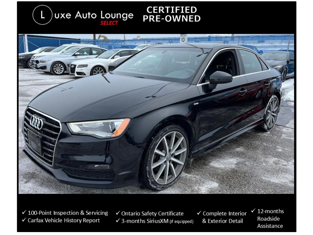 Used 2015 Audi A3 1.8T PROGRESSIV! AUTO, PANO ROOF, LEATHER, LOADED! for sale in Orleans, ON