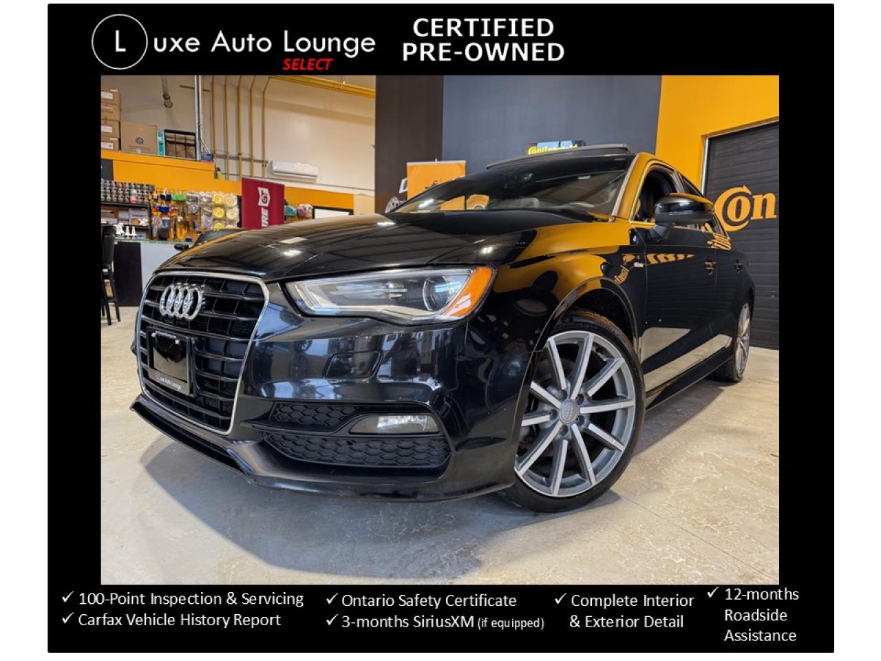 Used 2015 Audi A3 1.8T PROGRESSIV! AUTO, PANO ROOF, LEATHER, LOADED! for sale in Orleans, ON