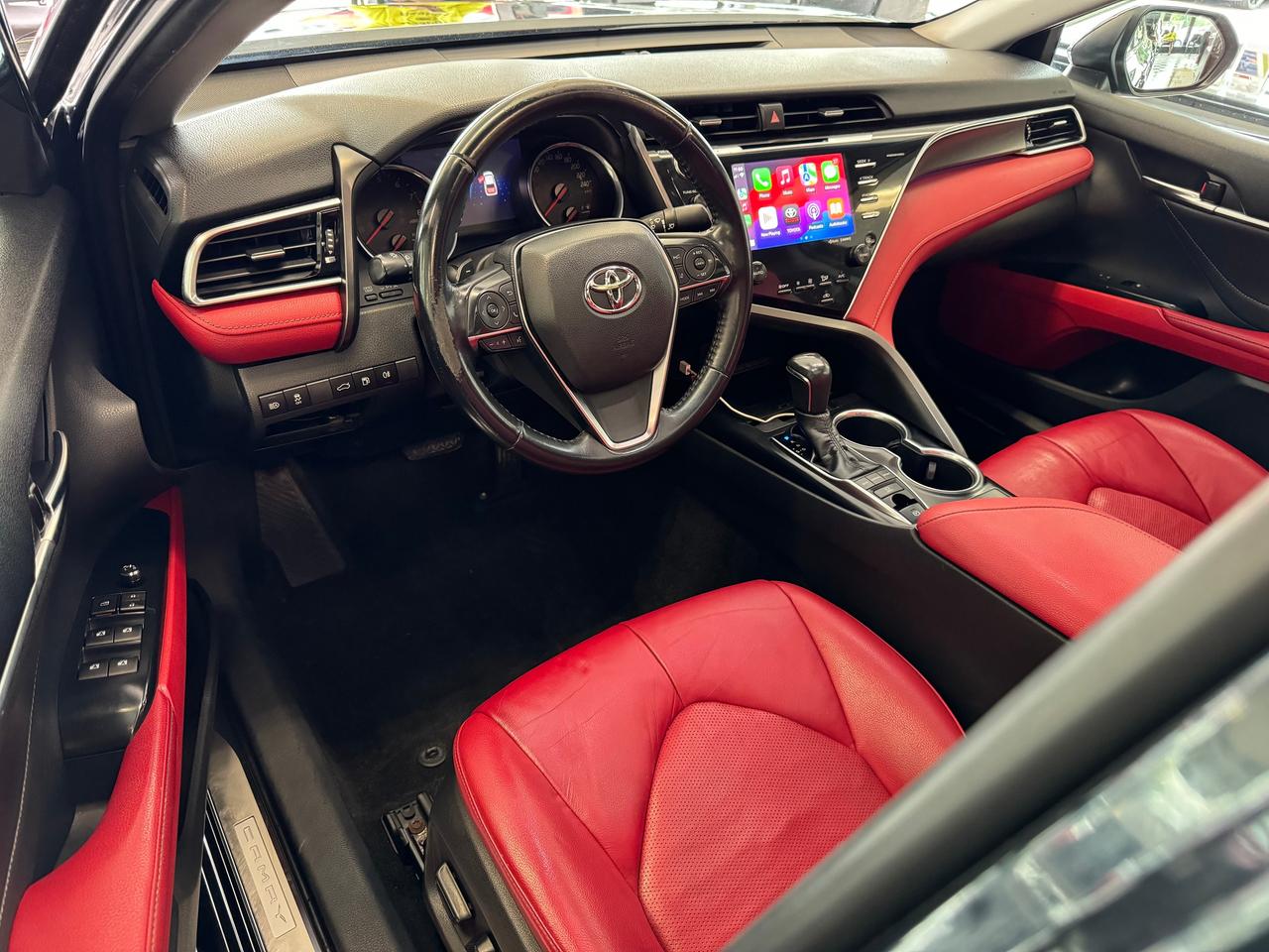 2018 Toyota Camry XSE+Red Leather+New Tires+Brakes+BSM+Roof+LaneKeep Photo