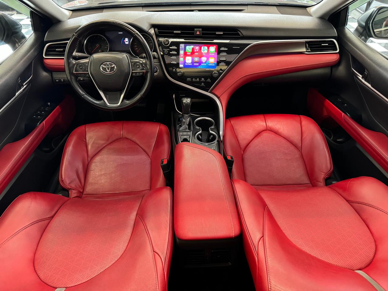 2018 Toyota Camry XSE+Red Leather+New Tires+Brakes+BSM+Roof+LaneKeep Photo